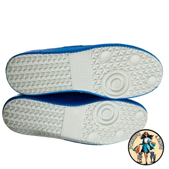 Maison Margiela Patent Leather Low Top Sneaker Dazzling Blue Size 40 NIB - Picture 8 of 13